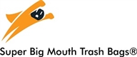 65 Gallon Roll Cart Trash Bags Super Big Mouth Bags® FREE SHIPPING 3-MIL -  3-Pk